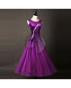 Rhinestone dress Dress without sleeve Sleeveless rhinestone dress  X3N-048