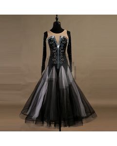 Dress gauze skirt Long-sleeved dress Gauze skirt dress X3N-052