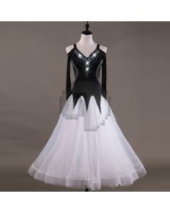 Backless dress Dress gauze skirt Long-sleeved dress  X3N-063
