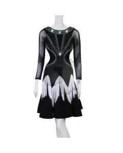 Long-sleeved dress Dress gauze skirt Backless dress  X3N-064