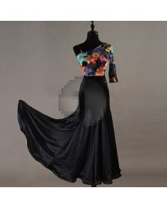Oblique Shoulder Short Sleeve Modern Dress  X3N-073