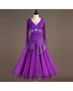 Rhinestone dress Long-sleeved dress Backless dress  X3N-096