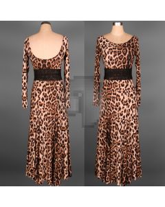 Backless dress Long-sleeved dress  X3N-097