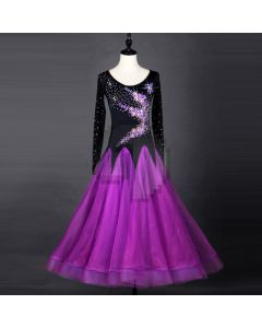 Diamond Long-sleeved Modern Dress  X3N-109