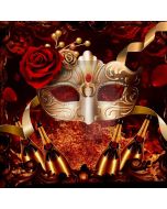 Flower Mask Wine Bottle Computer Printed Photography Backdrop ABD-314