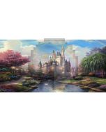 beauty castle Computer Printed Dance Recital Scenic Backdrop ACP-104