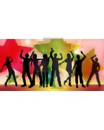 People Star Computer Printed Dance Recital Scenic Backdrop ACP-1080