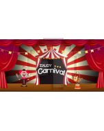 Carnival Clown Computer Printed Dance Recital Scenic Backdrop ACP-1187