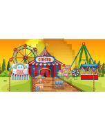 Circus Windmill Computer Printed Dance Recital Scenic Backdrop ACP-1275