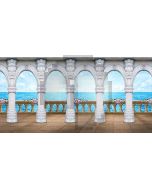 beautiful pillar Computer Printed Dance Recital Scenic Backdrop ACP-129
