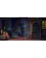 brick  door Computer Printed Dance Recital Scenic Backdrop ACP-260