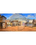 Quiet town Computer Printed Dance Recital Scenic Backdrop ACP-451