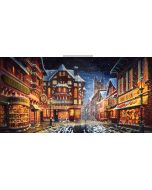 christmas street Computer Printed Dance Recital Scenic Backdrop ACP-510