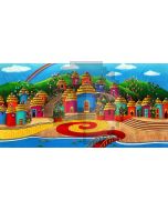 Castle Rainbow Tree Flower River Computer Printed Dance Recital Scenic Backdrop ACP-556