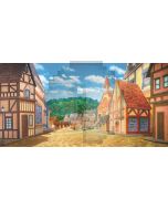 House Road Cloud Tree Sky Computer Printed Dance Recital Scenic Backdrop ACP-599