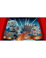 Curtain Director Board Camera Computer Printed Dance Recital Scenic Backdrop ACP-605