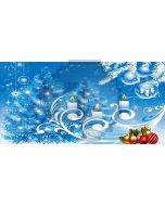 Snow Tree Ball Snowfake Candle Computer Printed Dance Recital Scenic Backdrop ACP-614