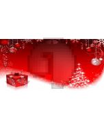 Christmas Present Tree Ball Computer Printed Dance Recital Scenic Backdrop ACP-618