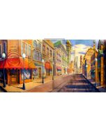 Street Building Sky Store Computer Printed Dance Recital Scenic Backdrop ACP-829