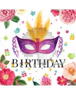 Mask Flower Computer Printed Photography Backdrop AUT-167