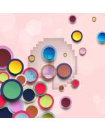 Pink Blue Computer Printed Photography Backdrop AUT-633