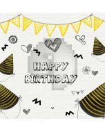 Birthday Flag Computer Printed Photography Backdrop AUT-701