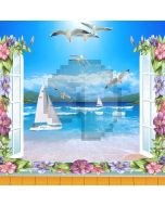 Stunning Sea Views Computer Printed Photography Backdrop DGX-385