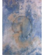 Blue Yellow Tie-Dye Photography Muslin Backdrop Background DT-BJ-ZR0052