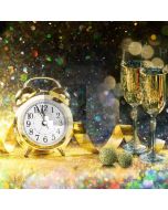 Clock Glass Wine Sunshine Computer Printed Photography Backdrop HXB-824