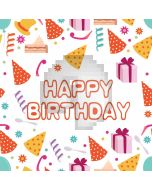 Birthday Present Hat Computer Printed Photography Backdrop HXB-960