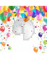 Balloon Ribbon Computer Printed Photography Backdrop HXB-985