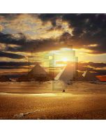 Pyramid In Sunrise Glow Computer Printed Photography Backdrop HY-CM-0076