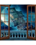 Sailing With Window Computer Printed Photography Backdrop LMG-042