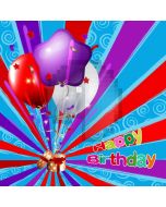 Birthday Colors Ballon Computer Printed Photography Backdrop LMG-958