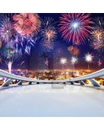 New Year Celebration Fireworks Computer Printed Photography Backdrop MSL-129