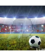 Football On Ground Computer Printed Photography Backdrop S-1166