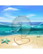 Lovely Beach Computer Printed Photography Backdrop S-528