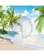 Tropical Beach Computer Printed Photography Backdrop S-539