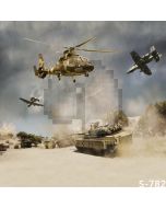 Tank And Fighters Computer Printed Photography Backdrop S-782