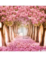 Flowers Road Computer Printed Photography Backdrop S-986