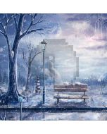 Snowy Street Computer Printed Photography Backdrop ST-134