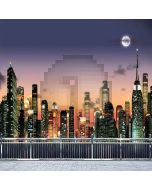 Urban Night Computer Printed Photography Backdrop XLX-570