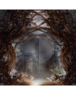 Spooky Castle Computer Printed Photography Backdrop ZJZ-089